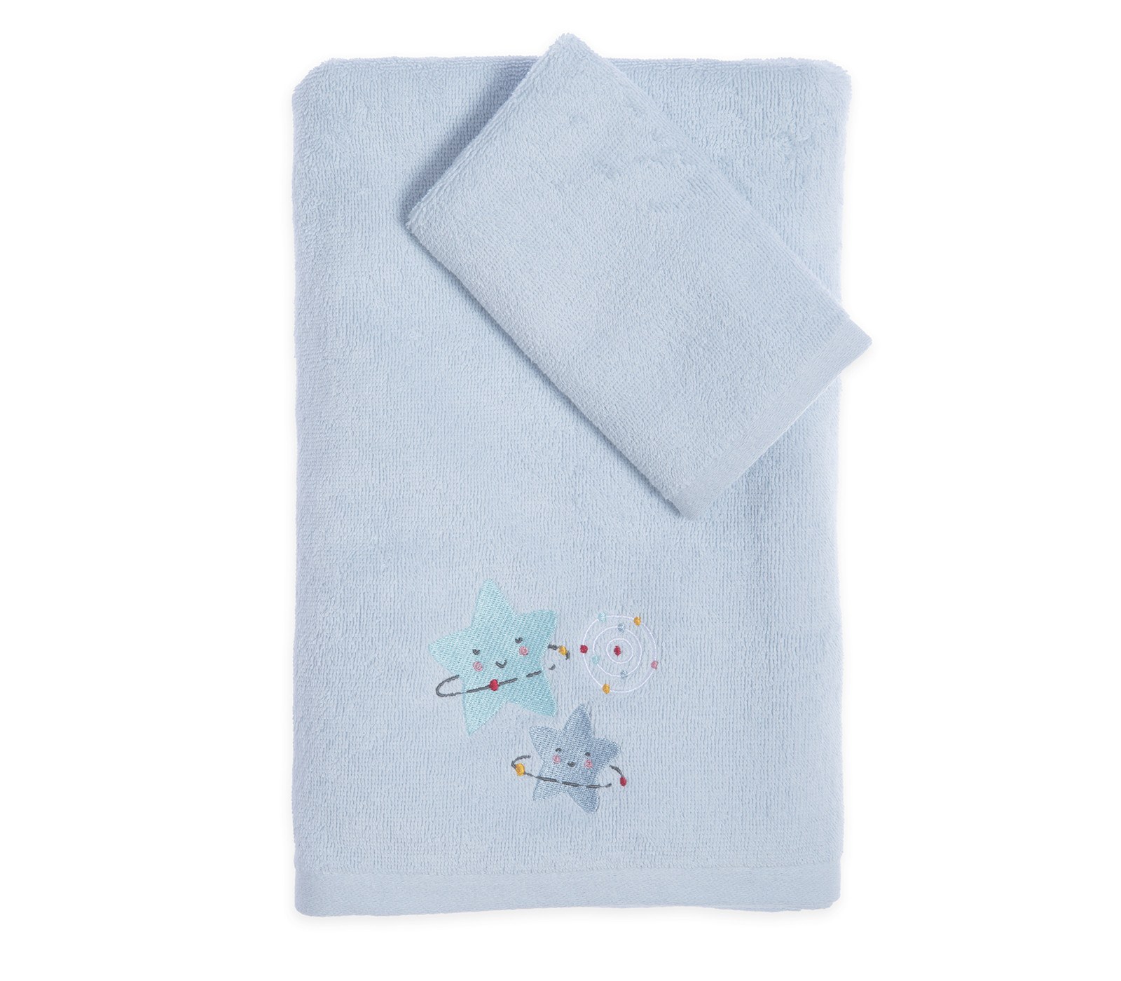 Nef - Nef Σετ Βρεφικές Πετσέτες 2 Τεμαχίων Nef-Nef Explore The Universe L.Blue 30x50,70x140