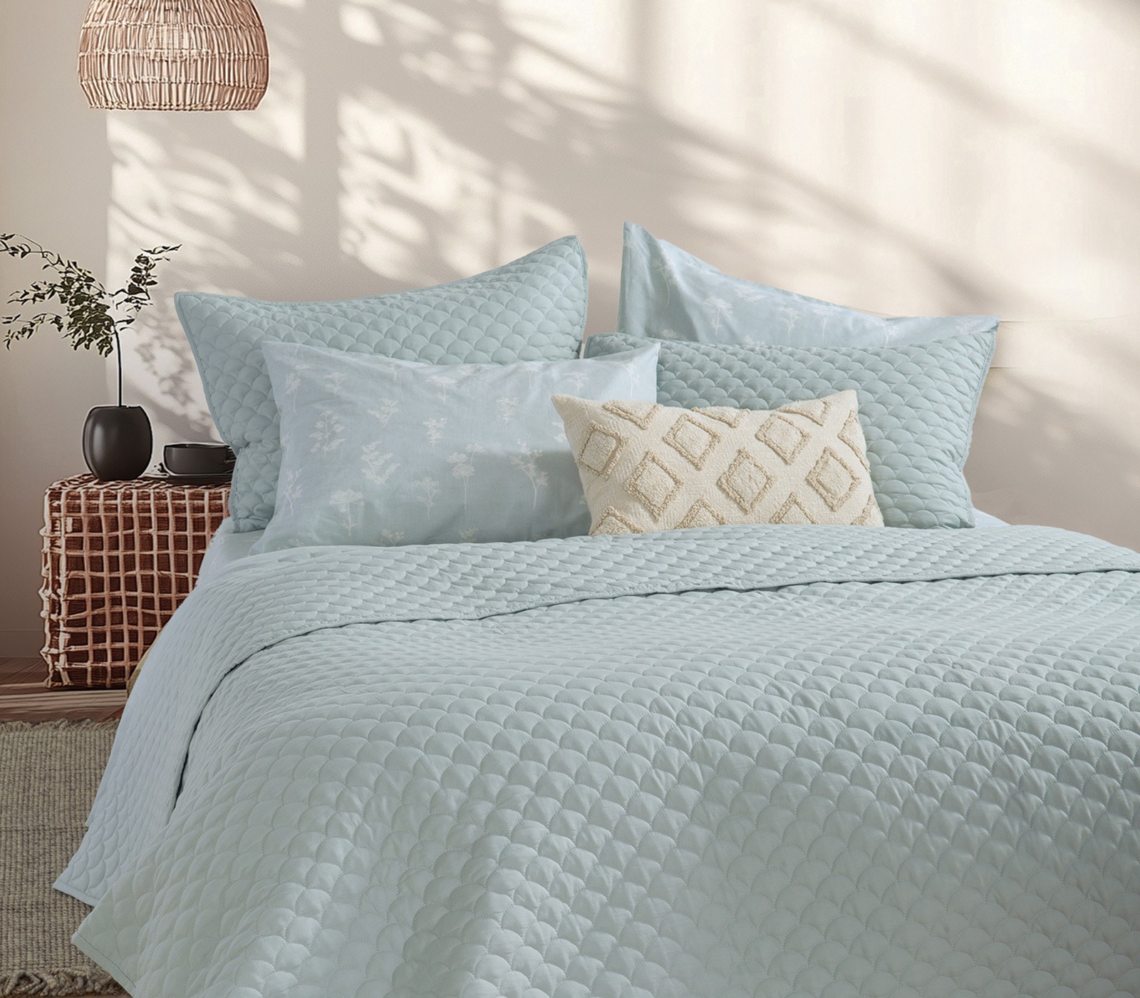 Κουβερλί Υπέρδιπλο Nef-Nef Scofield Blue 230x240