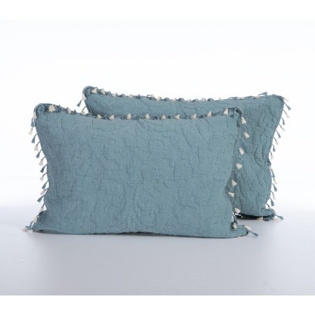 Σετ Μαξιλαροθήκες Διακόσμησης 2 Τεμαχίων Nef-Nef Feraggio Blue Petrol 52x72