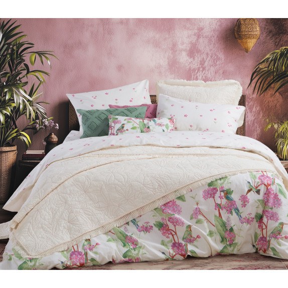 Κουβερλί Υπέρδιπλο Nef-Nef Jamal Ecru 230x240