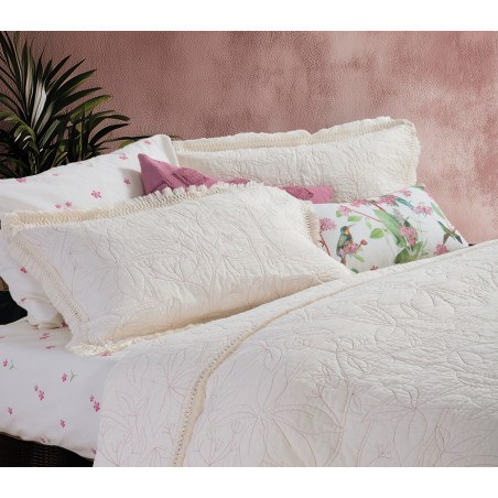 Κουβερλί Υπέρδιπλο Nef-Nef Jamal Ecru 230x240