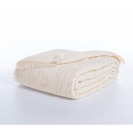 Κουβερλί Υπέρδιπλο Nef-Nef Jamal Ecru 230x240