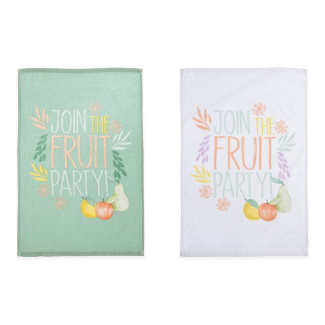 Ποτηρόπανο Βελουτέ Nef-Nef Fruit Party White 40x60
