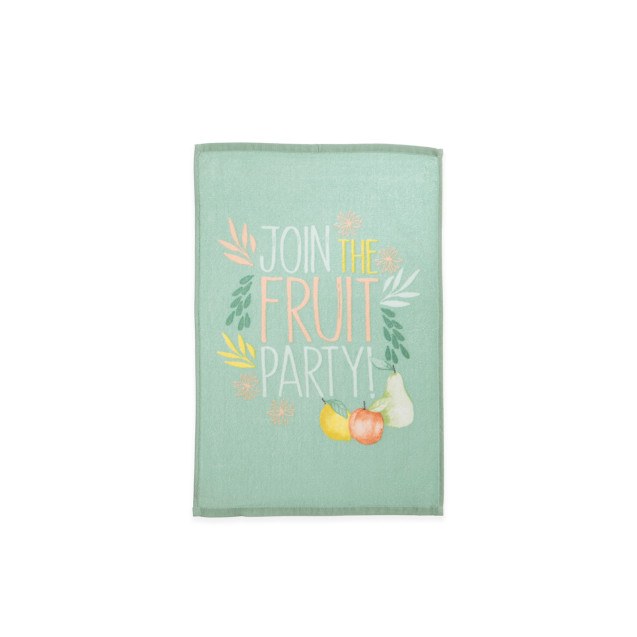 Ποτηρόπανο Βελουτέ Nef-Nef Fruit Party White 40x60