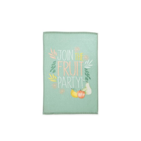 Ποτηρόπανο Βελουτέ Nef-Nef Fruit Party White 40x60
