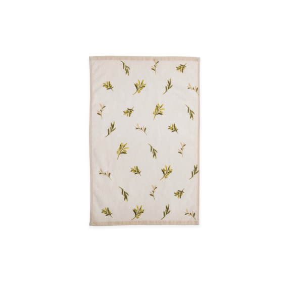 Ποτηρόπανο Βελουτέ Nef-Nef Olive Ecru 40x60