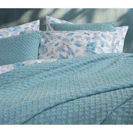 Κουβέρτα Πικέ Υπέρδιπλη Nef-Nef  Elmer Blue Aqua 230x240