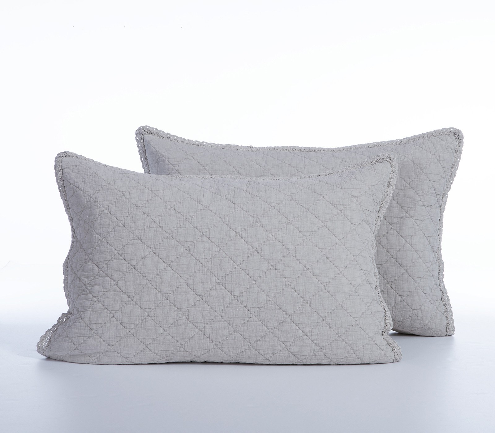 Σετ Μαξιλαροθήκες Διακόσμησης 2 Τεμαχίων Nef-Nef Brunno Silver 52x72