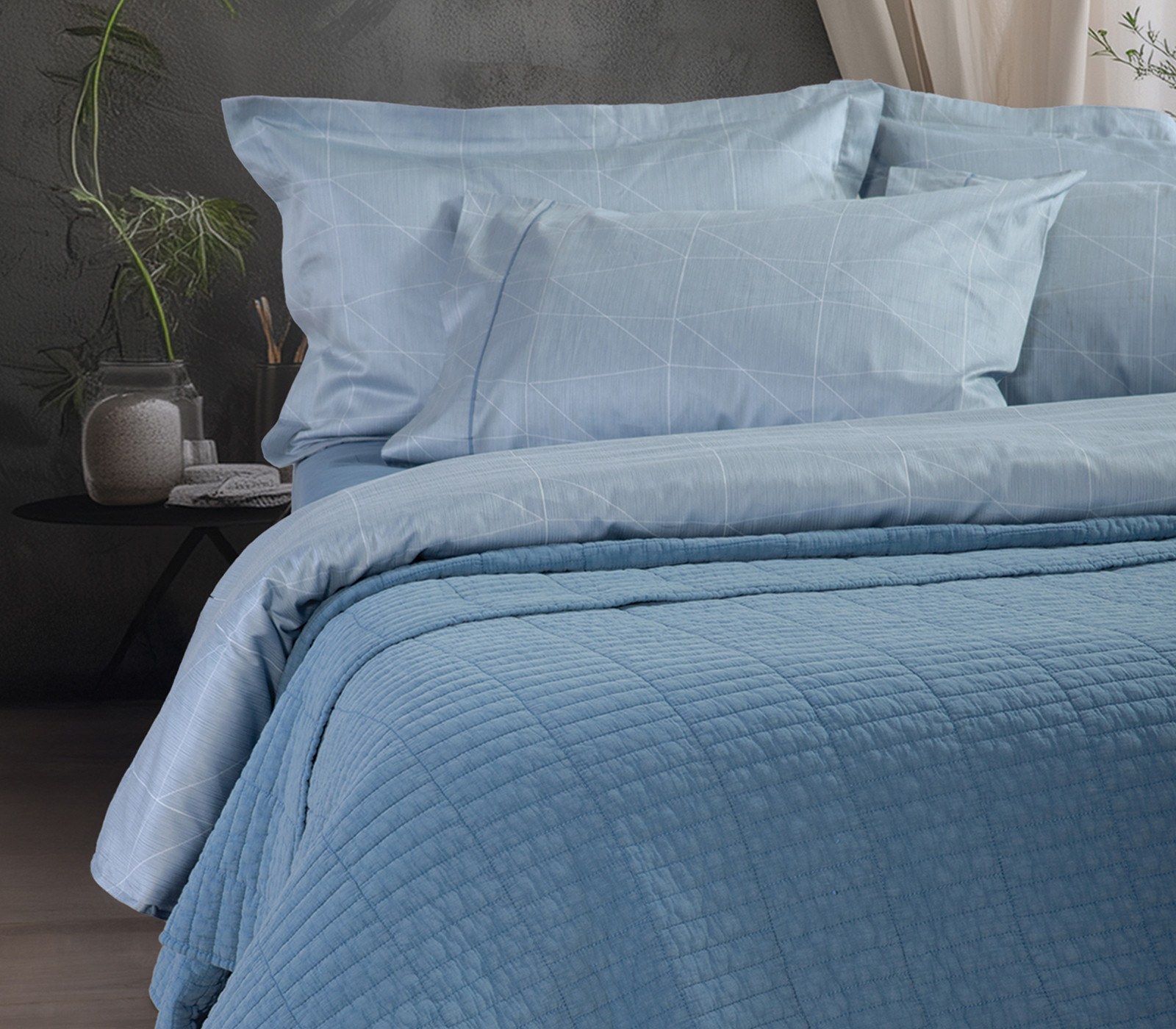 Κουβερλί, Παπλωματοθήκες Anesis Home - ΣΗΜΑΝΤΙΚΟ: Σε περίπτωση διαφοράς τιμής από το κατάστημα ισχύει παντα και μόνο η τιμή του καταστήματος Κουβερλί Υπέρδιπλο Nef-Nef Pointer Blue 230x240