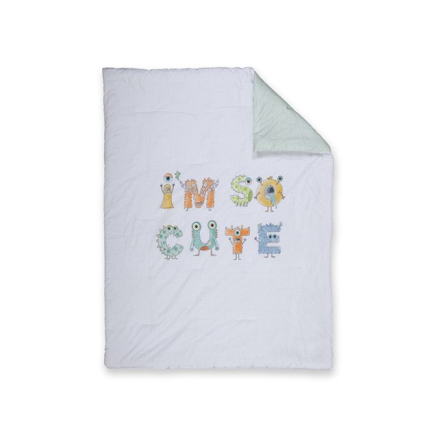 Βρεφικό Κουβερλί Nef-Nef Alphabet Monster...