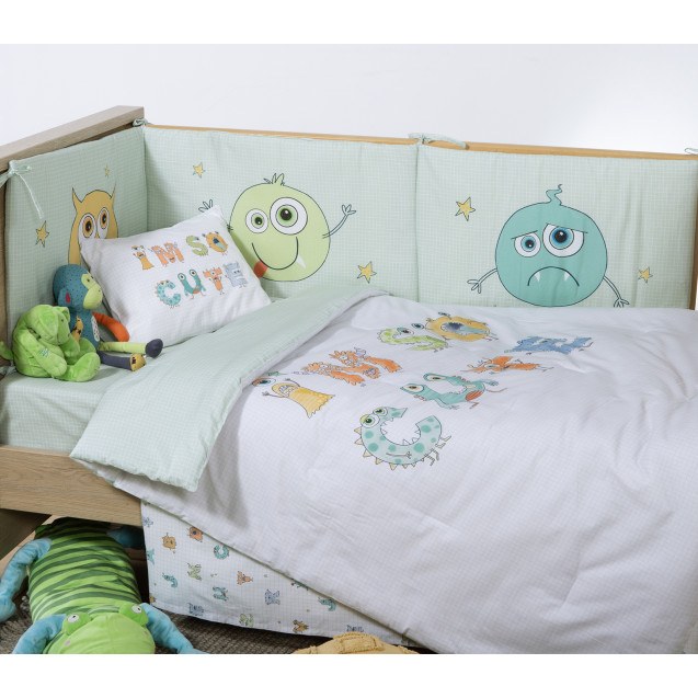Βρεφικό Κουβερλί Nef-Nef Alphabet Monster...