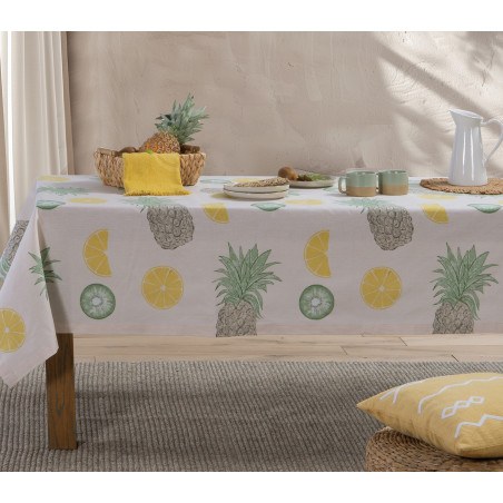 Τραπεζομάντηλο Αλέκιαστο Nef-Nef Coctail Cream 140x140