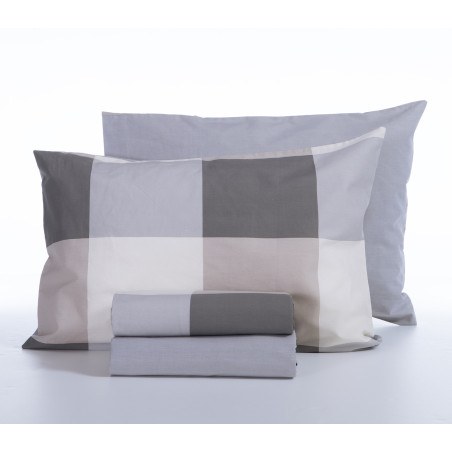 Σετ Σεντόνια Υπέρδιπλα 4 Τεμαχίων Nef-Nef Casual Check Grey 240x270