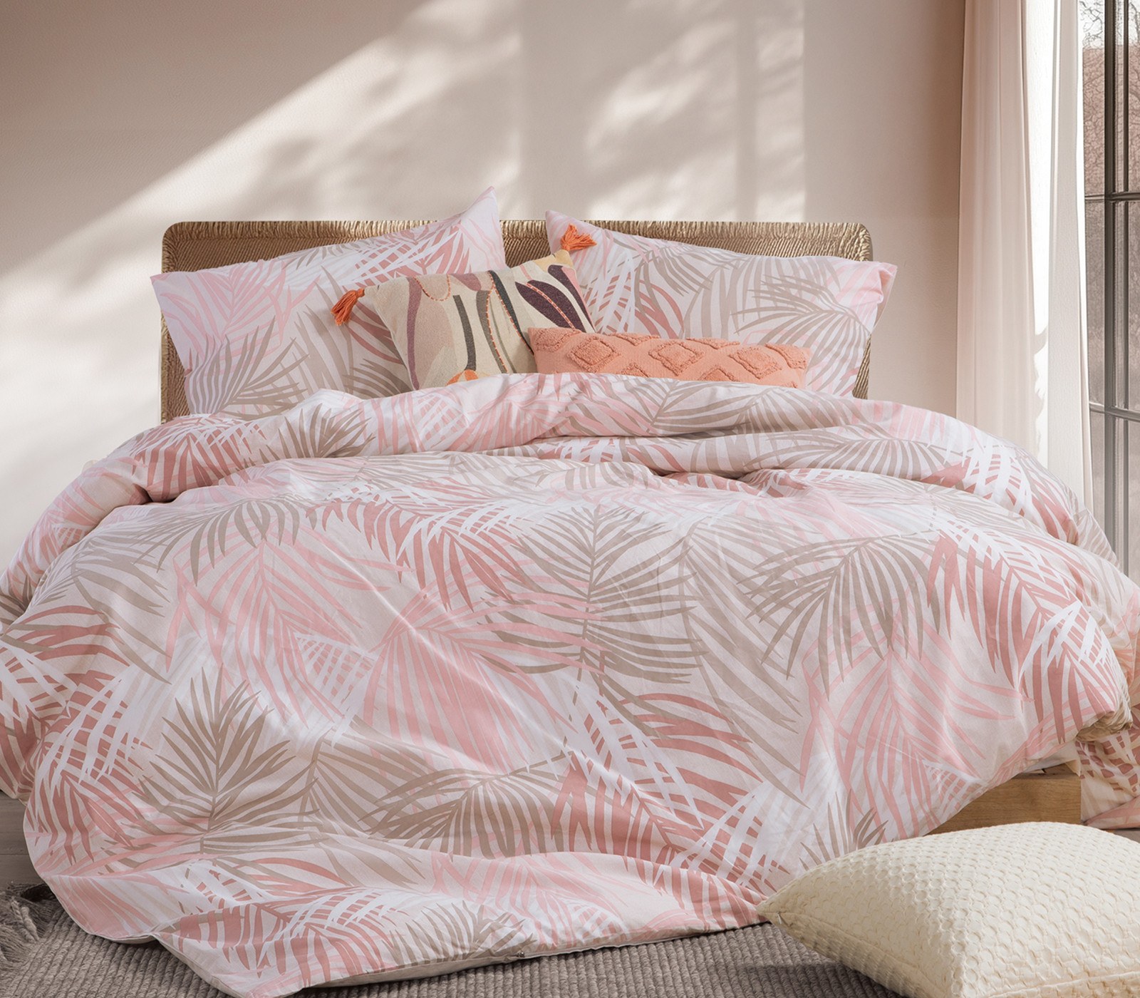 Σετ Σεντόνια Υπέρδιπλα 4 Τεμαχίων Nef-Nef Amazon Peach 240x270