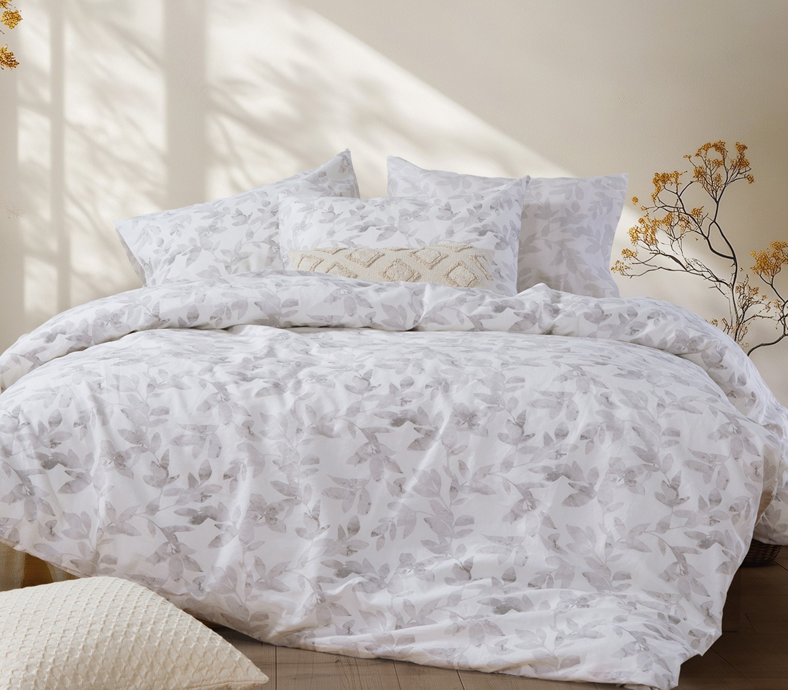 Σετ Σεντόνια Υπέρδιπλα 4 Τεμαχίων Nef-Nef Sencil Ecru 240x270