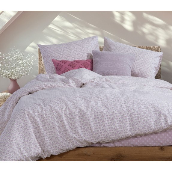 Σετ Σεντόνια Υπέρδιπλα 4 Τεμαχίων Nef-Nef Keylan Mauve...