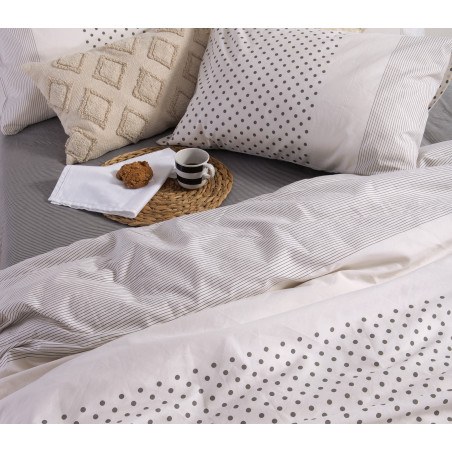 Σετ Σεντόνια Υπέρδιπλα 4 Τεμαχίων Nef-Nef Donter Beige 240x270