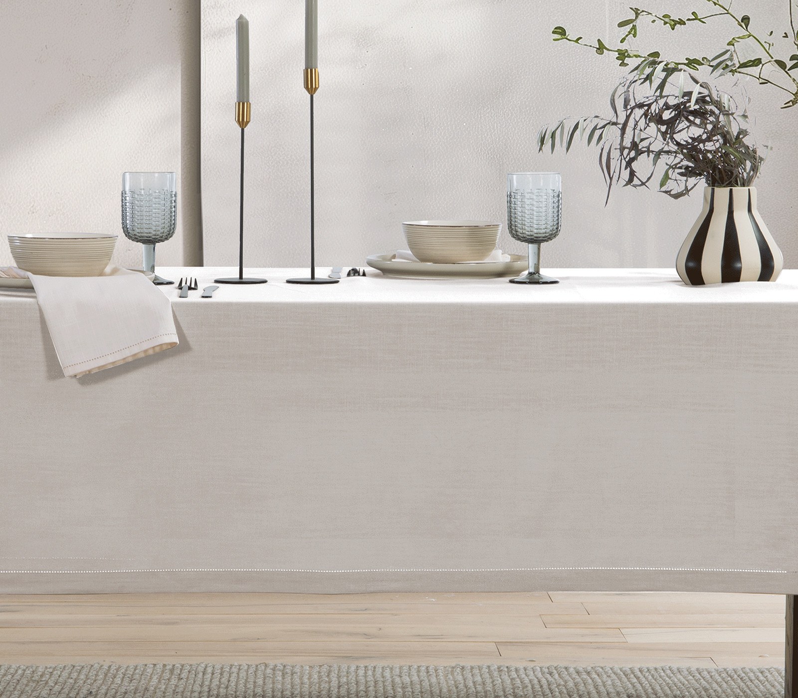 Τραπεζομάντηλο Nef-Nef Steady Ecru 150x250