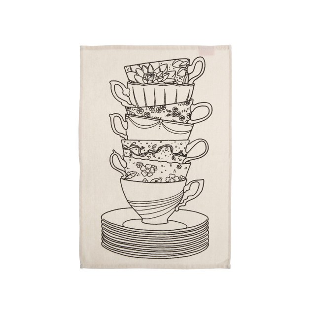 Ποτηρόπανο Nef-Nef My Cup Of Tea Ecru 40x60