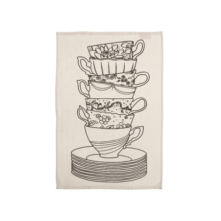 Ποτηρόπανο Nef-Nef My Cup Of Tea Ecru 40x60