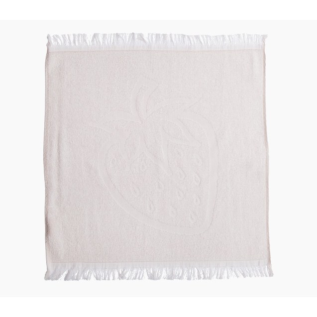 Ποτηρόπανο Nef-Nef Sweet Strawberry Ecru 50x50