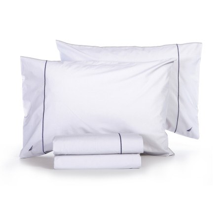 Σετ Σεντόνια King Size 4 Τεμαχίων Nef-Nef Nau Wave Solid White 280x270