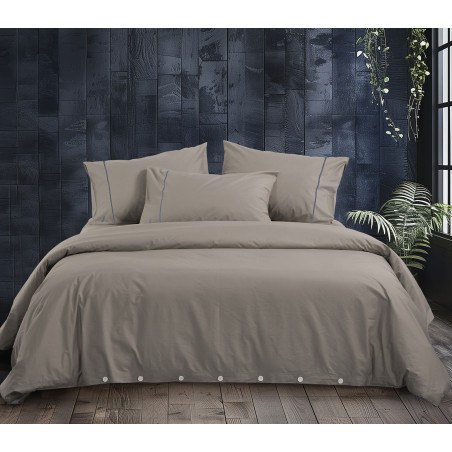 Σετ Παπλωματοθήκη Υπέρδιπλη 3 Τεμαχίων Nef-Nef Nau Wave Solid Linen 240x220