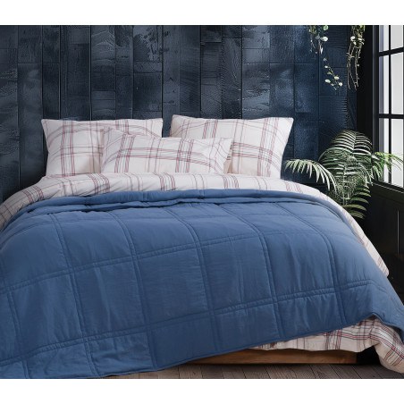 Κουβερλί Υπέρδιπλο Nef-Nef Nau Navy True Navy 230x240