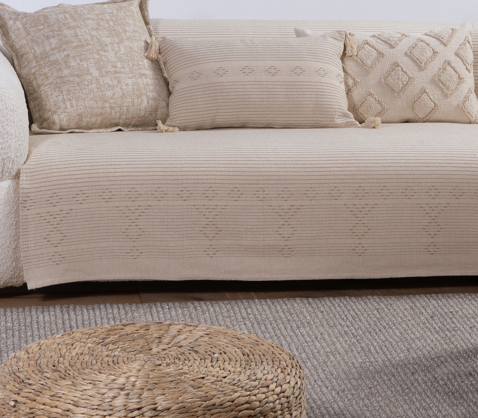 Ριχτάρι Τριθέσιου Nef-Nef Resan Beige 180x300