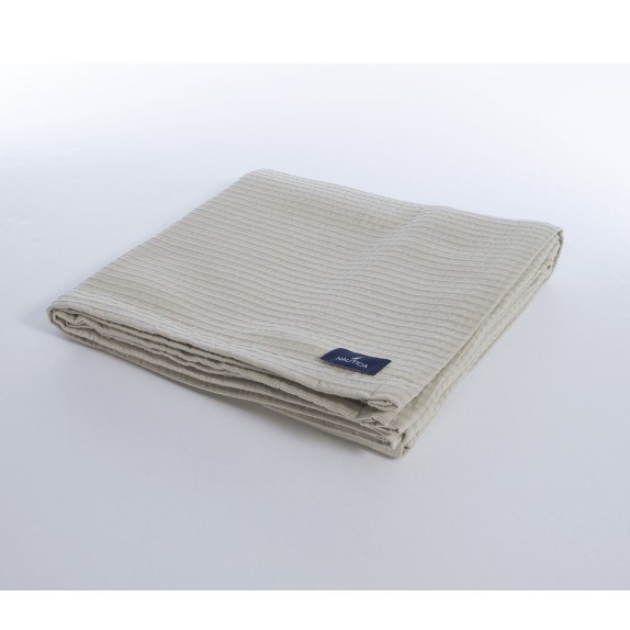 Κουβέρτα Πικέ Υπέρδιπλη Nef-Nef  Nau Navy Linen 230x240