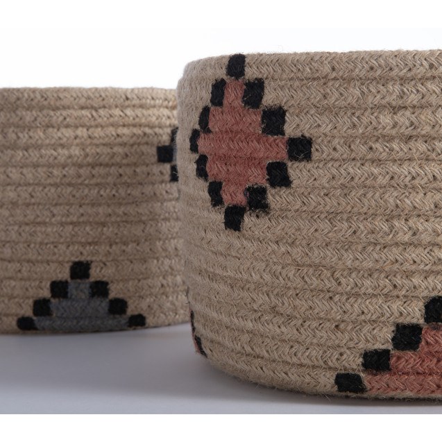 Καλάθι Nef-Nef Alemao Natural/Grey D:22x14