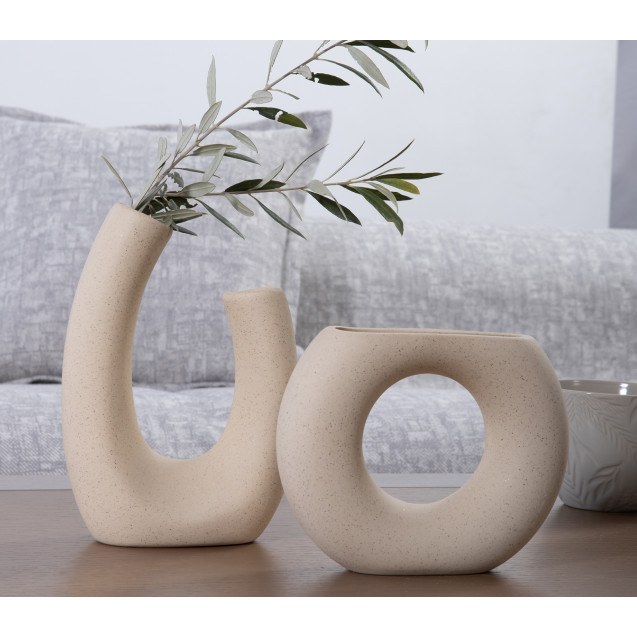 Κεραμικό Διακοσμητικό Βάζο Nef-Nef Limbo Ecru...