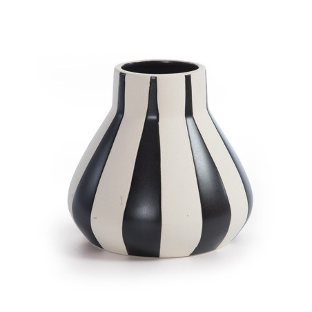 Κεραμικό Διακοσμητικό Βάζο Nef-Nef Platense Black 15,5x14,2