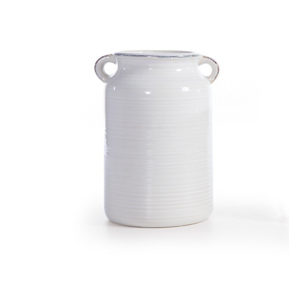 Κεραμικό Διακοσμητικό Βάζο Nef-Nef Lora Ecru 21x15