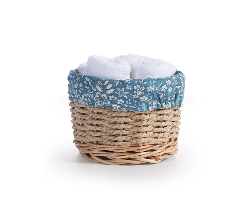 Καλαθάκι Με Λαβέτες 5 Τεμαχίων Nef-Nef Ethnia White 30x30