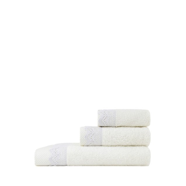 Σετ Πετσέτες 3 Τεμαχίων Nima  Demur Off White...