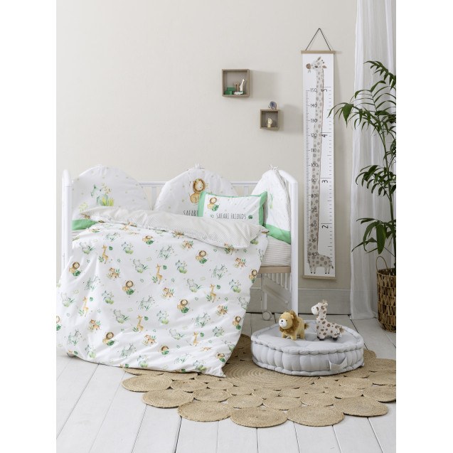 Κουβερλί Κούνιας Nima  Safari Friends 100x140