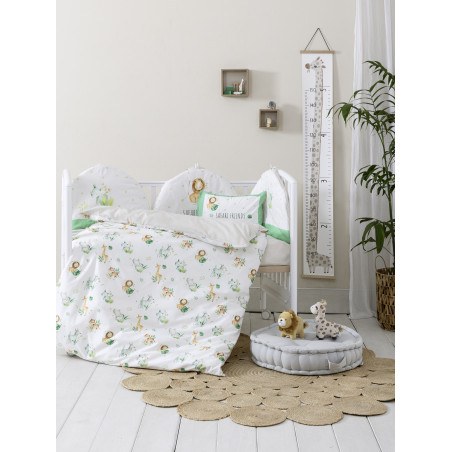 Κουβερλί Κούνιας Nima  Safari Friends 100x140