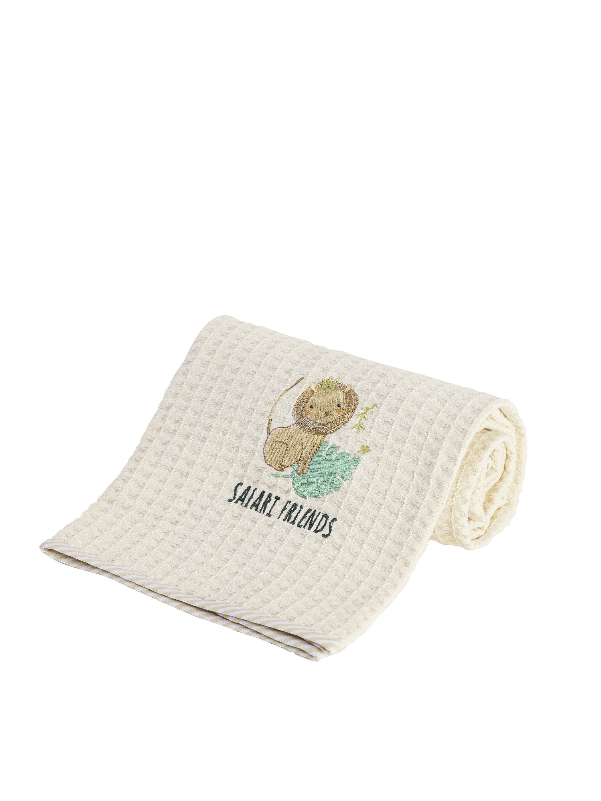 Κουβέρτα Πικέ Λίκνου Nima Safari Friends 80x110