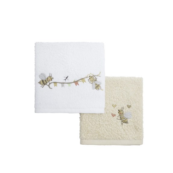 Σετ Πετσέτες 2 Τεμαχίων Nima  Honey 30x30