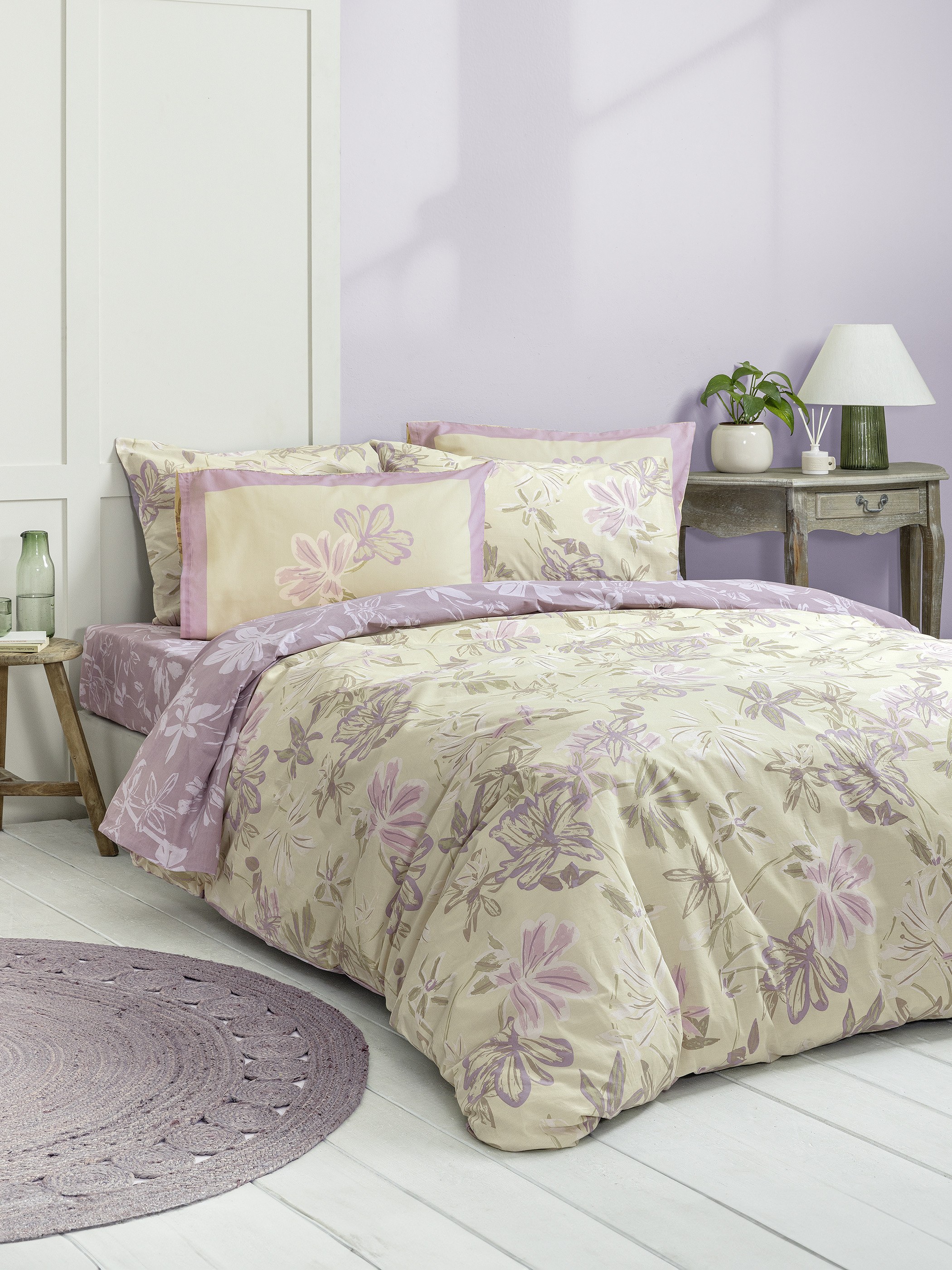 Σετ Σεντόνια Υπέρδιπλα 4 Τεμαχίων Nima Tiare 240x260