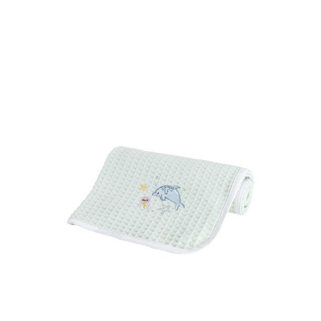 Κουβέρτα Πικέ Λίκνου Nima  Sea Love 80x110