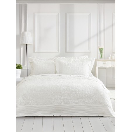 Σετ Κουβερλί King Size 3 Τεμαχίων Nima  Harmony Off White 240x260