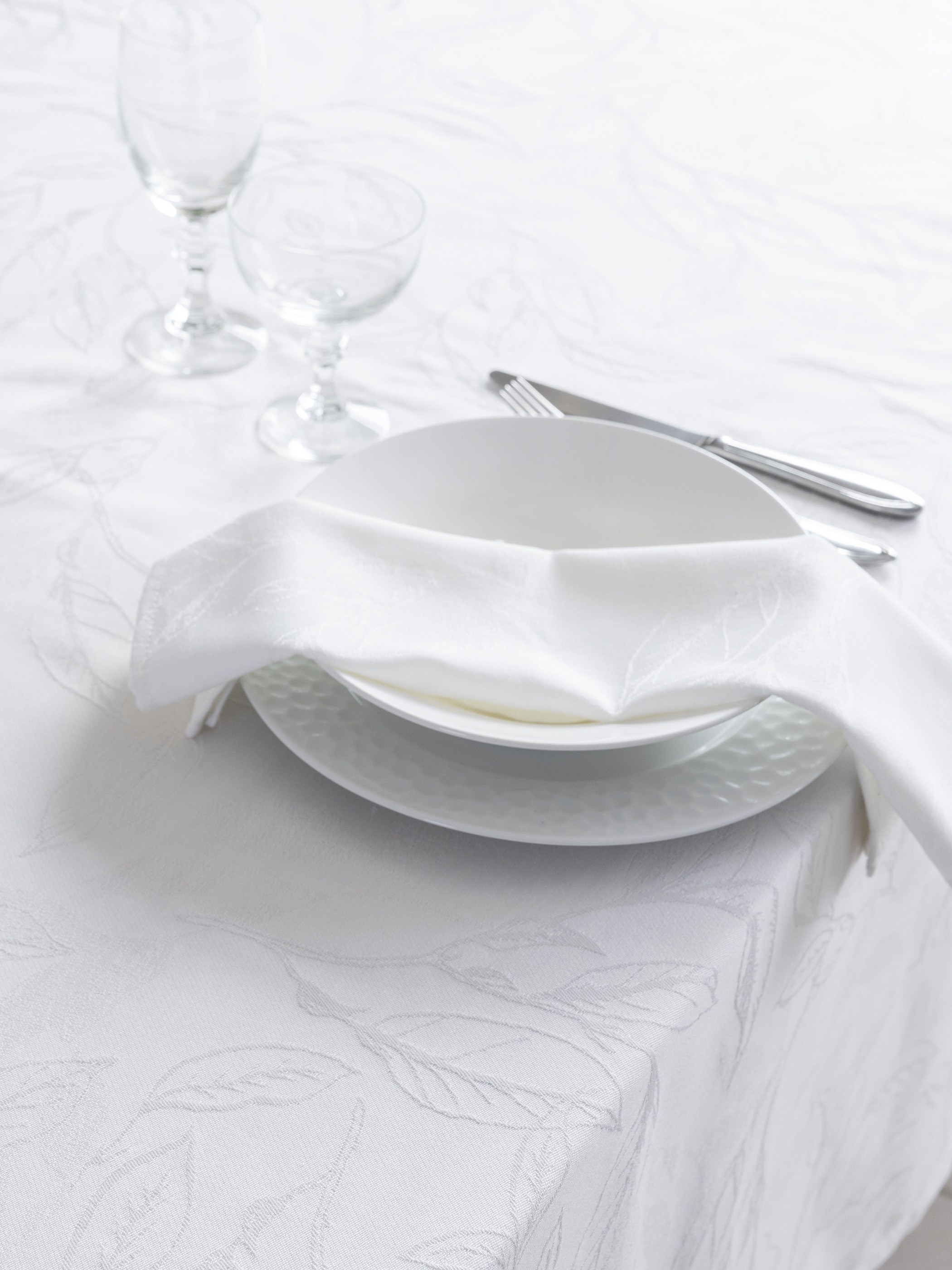 Σετ Πετσέτες 4 Τεμαχίων Nima Florelia Off White 42x42