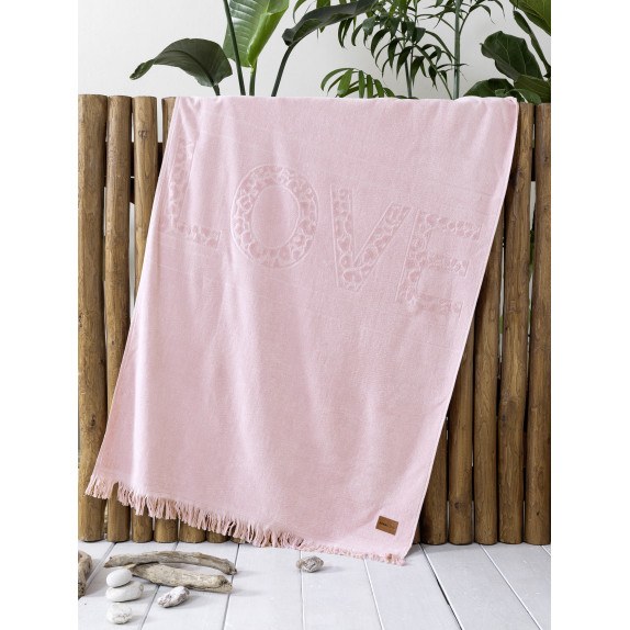 Πετσέτα Θαλάσσης Nima  Salty Love Jacquard 90x160