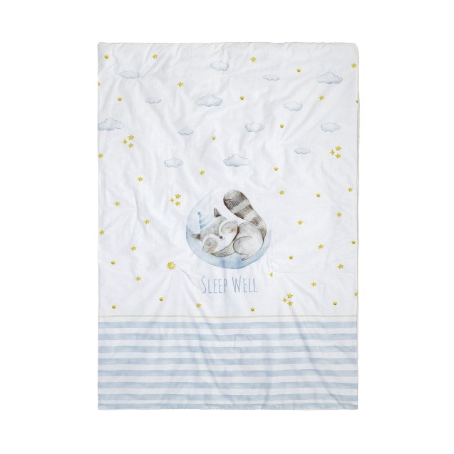 Κουβερλί Κούνιας Nima  Sleepy Racoon 100x140