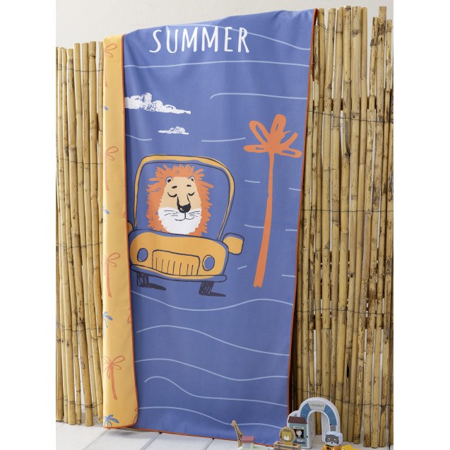 Παιδική Πετσέτα Θαλάσσης Nima  Lion Trip 70x140