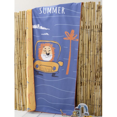 Παιδική Πετσέτα Θαλάσσης Nima  Lion Trip 70x140