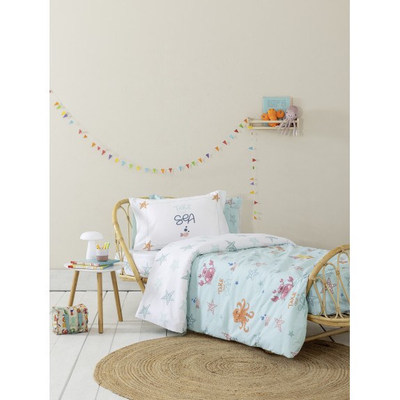 Σετ Παιδικά Σεντόνια Μονά 3 Τεμαχίων Nima  Take me to the...