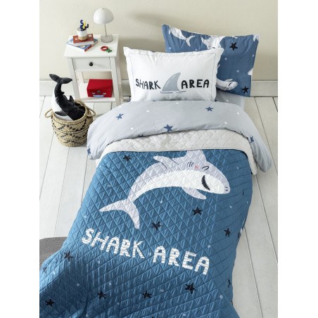 Παιδικό Κουβερλί Μονό Nima  Shark Area 160x220